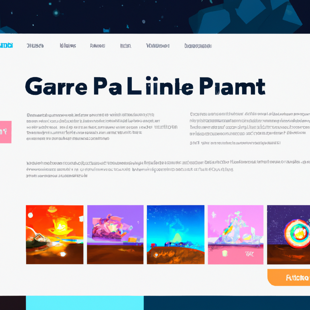 Screenshot grid: vivid game scenes